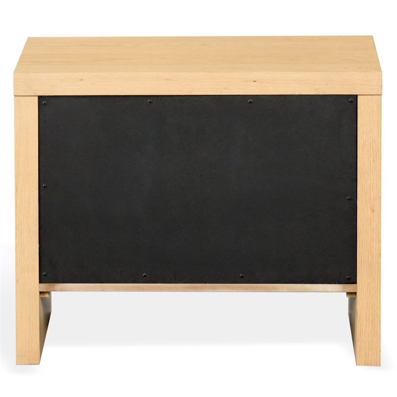 Safavieh Frederick 2 Drawer Wood Nightstand in Oak