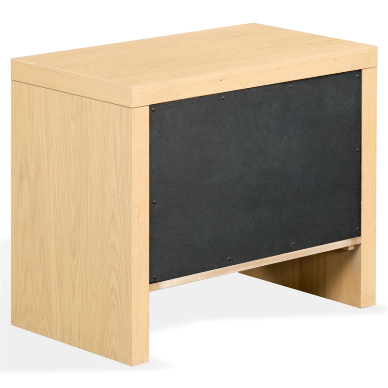 Safavieh Frederick 2 Drawer Wood Nightstand in Oak
