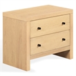 Safavieh Frederick 2 Drawer Wood Nightstand in Oak