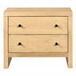 Safavieh Frederick 2 Drawer Wood Nightstand in Oak