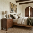 Safavieh Hannaleigh 2 Drawer Wood Nightstand in Dark Walnut