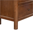 Safavieh Hannaleigh 2 Drawer Wood Nightstand in Dark Walnut