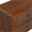 Safavieh Hannaleigh 2 Drawer Wood Nightstand in Dark Walnut