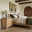 Safavieh Hannaleigh 2 Drawer Wood Nightstand in Oak