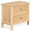 Safavieh Hannaleigh 2 Drawer Wood Nightstand in Oak