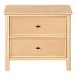 Safavieh Hannaleigh 2 Drawer Wood Nightstand in Oak
