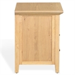 Safavieh Trevor 3 Drawer Wood Nightstand in Oak