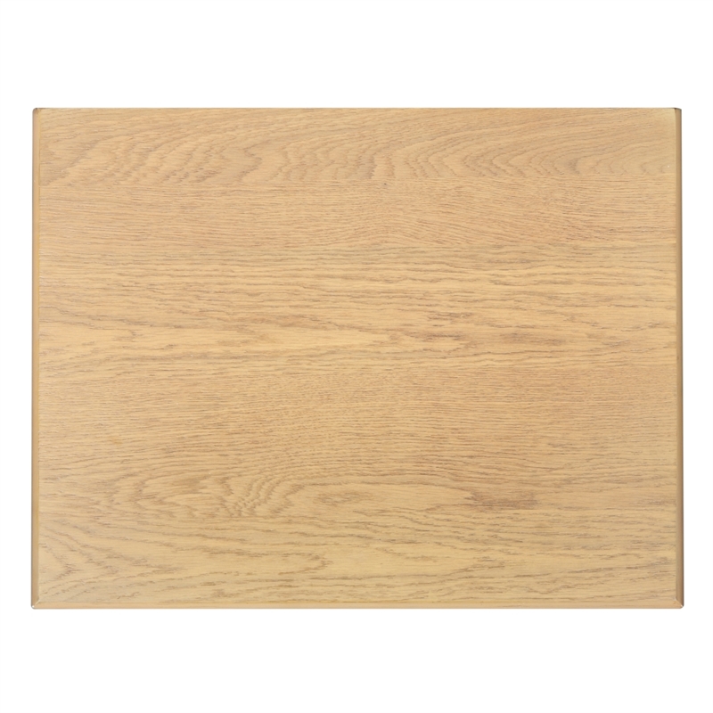 Safavieh Trevor 3 Drawer Wood Nightstand in Oak