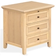Safavieh Trevor 3 Drawer Wood Nightstand in Oak