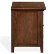 Safavieh Trevor 3 Drawer Wood Nightstand in Dark Walnut