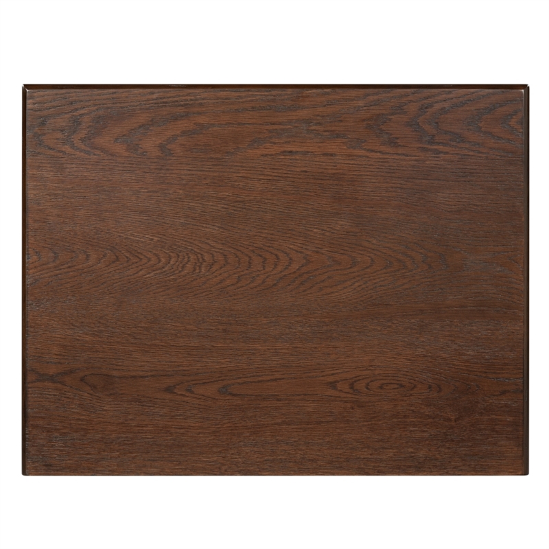 Safavieh Trevor 3 Drawer Wood Nightstand in Dark Walnut