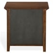 Safavieh Trevor 3 Drawer Wood Nightstand in Dark Walnut