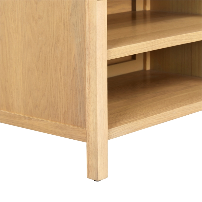 Safavieh Haylie 1 Drawer Wood Nightstand in Oak