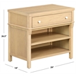 Safavieh Haylie 1 Drawer Wood Nightstand in Oak
