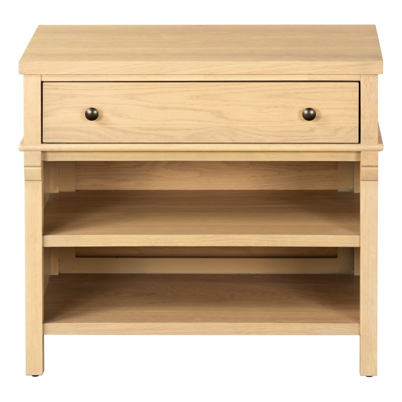 Safavieh Haylie 1 Drawer Wood Nightstand in Oak