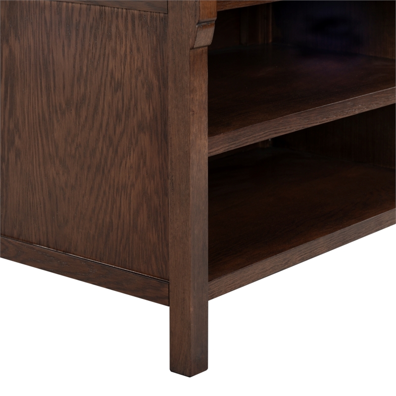 Safavieh Haylie 1 Drawer Wood Nightstand in Dark Walnut