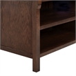 Safavieh Haylie 1 Drawer Wood Nightstand in Dark Walnut