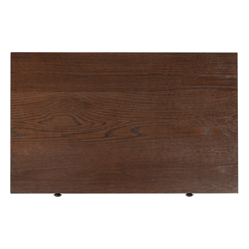 Safavieh Haylie 1 Drawer Wood Nightstand in Dark Walnut
