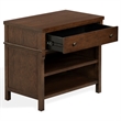 Safavieh Haylie 1 Drawer Wood Nightstand in Dark Walnut