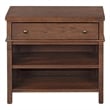 Safavieh Haylie 1 Drawer Wood Nightstand in Dark Walnut