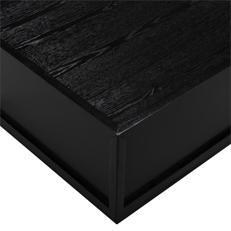 Safavieh Zeus Rectangle Wood Coffee Table in Black
