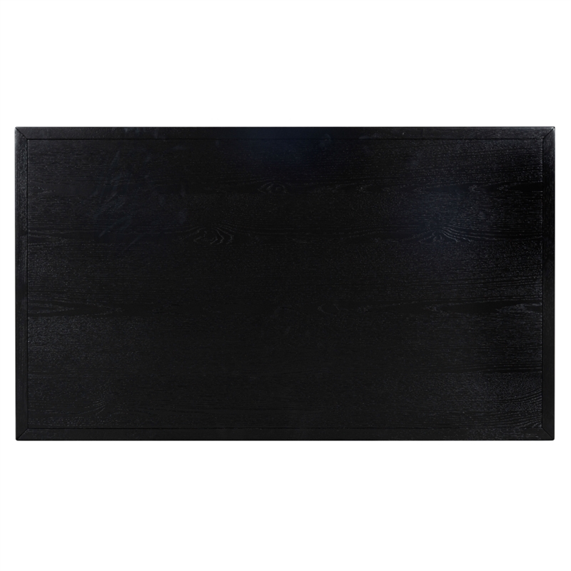 Safavieh Zeus Rectangle Wood Coffee Table in Black