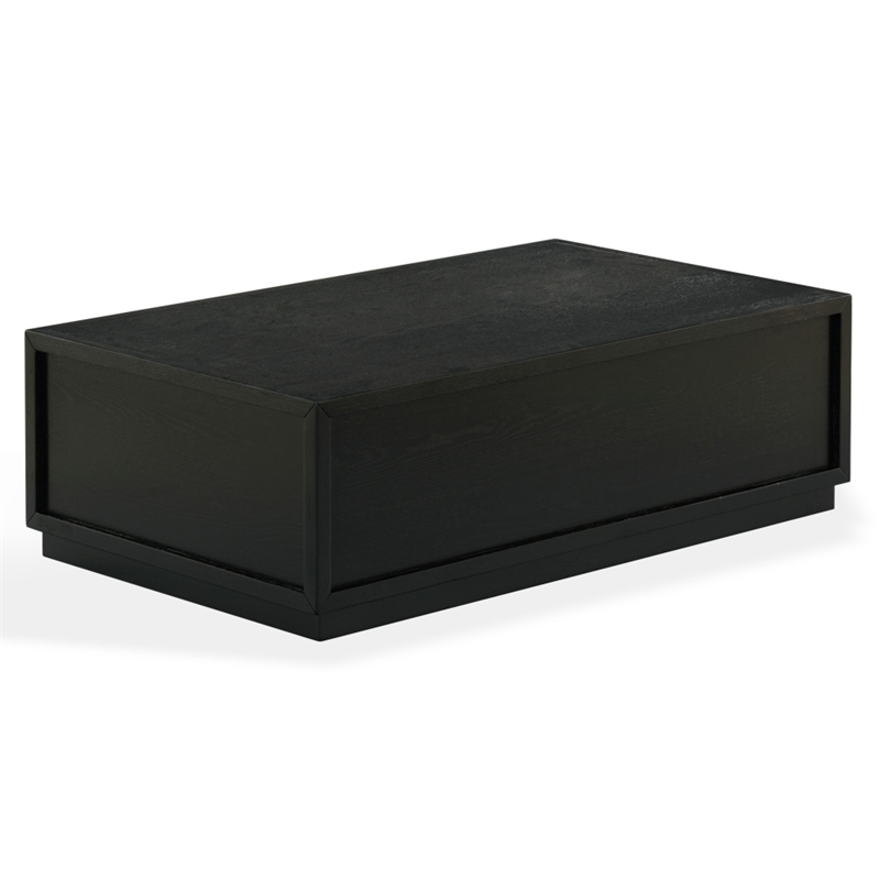 Safavieh Zeus Rectangle Wood Coffee Table in Black