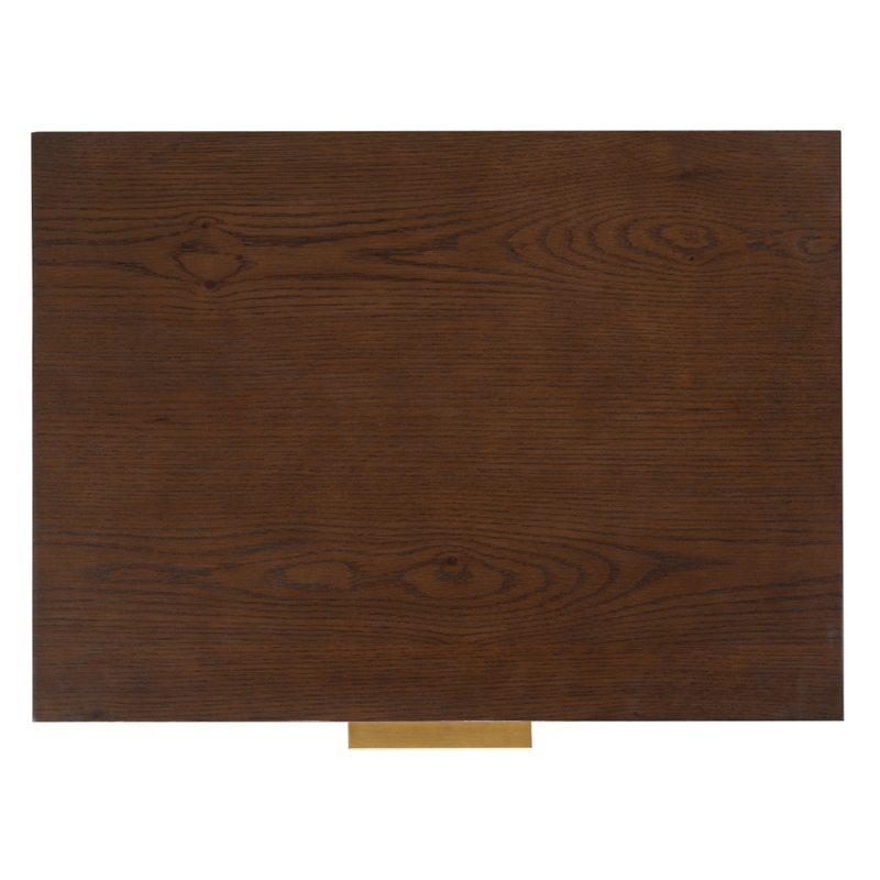 Safavieh Gabribecca 2 Drawer Wood Nightstand in Walnut