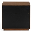 Safavieh Gabribecca 2 Drawer Wood Nightstand in Walnut