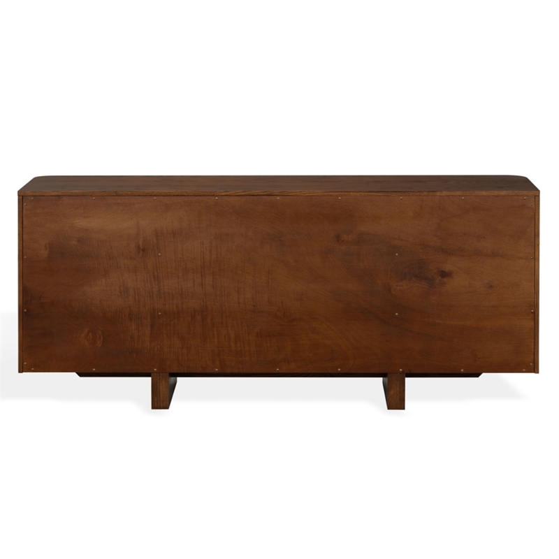 Safavieh Dorothea 3 Drawer Wood Sideboard in Walnut
