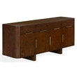 Safavieh Dorothea 3 Drawer Wood Sideboard in Walnut