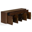 Safavieh Dorothea 3 Drawer Wood Sideboard in Walnut