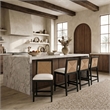 Safavieh Emilio Woven Wood Counter Stool in Black / Natural