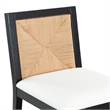 Safavieh Emilio Woven Wood Counter Stool in Black / Natural