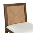 Safavieh Emilio Woven Wood Counter Stool in Walnut / Natural