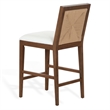 Safavieh Emilio Woven Wood Counter Stool in Walnut / Natural