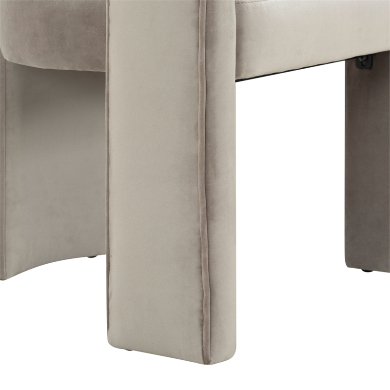 Safavieh Catharia 3 Leg Wood Dining Chair in Light Brown