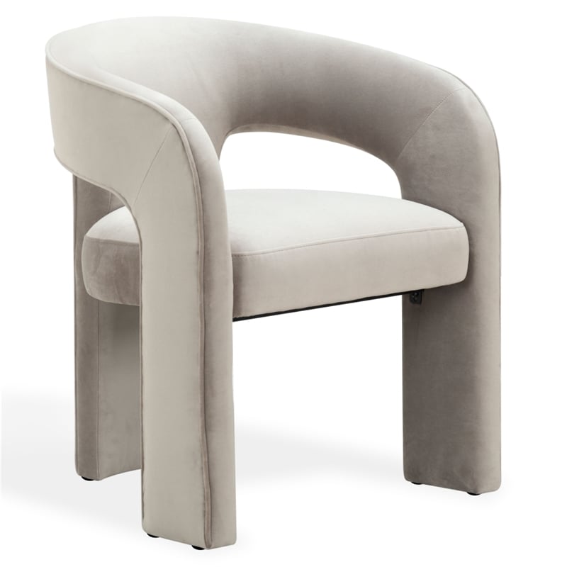 Safavieh Catharia 3 Leg Wood Dining Chair in Light Brown