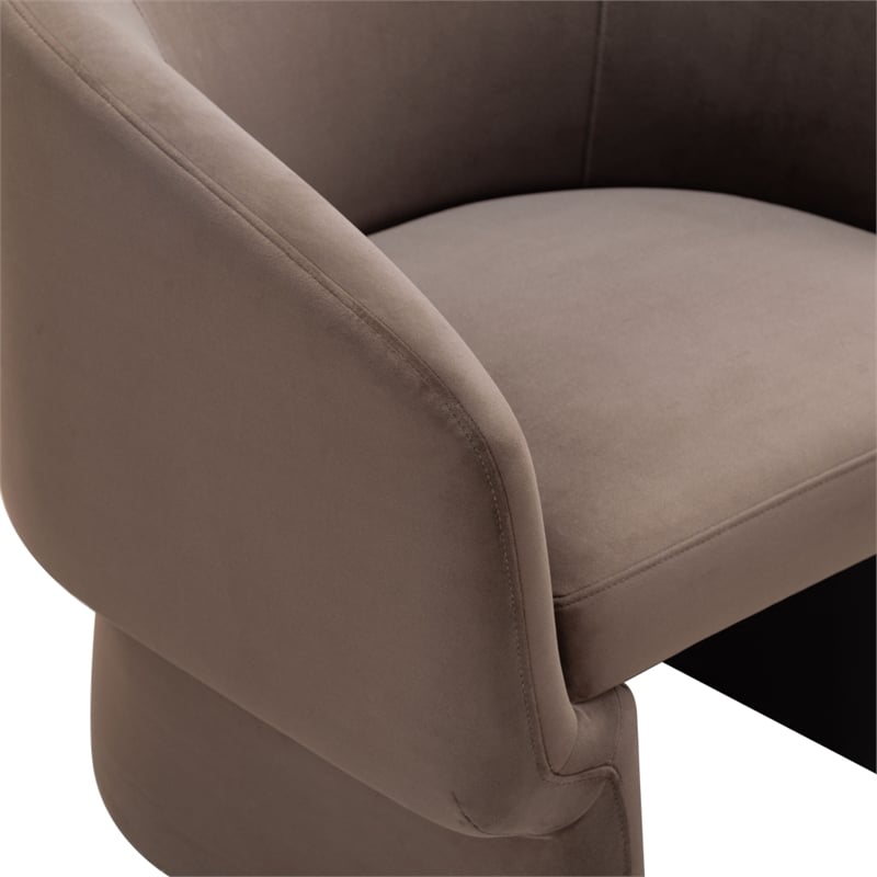 Safavieh Susie Barrel Wood Back Accent Chair in Brown