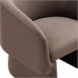 Safavieh Susie Barrel Wood Back Accent Chair in Brown