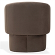 Safavieh Susie Barrel Wood Back Accent Chair in Brown