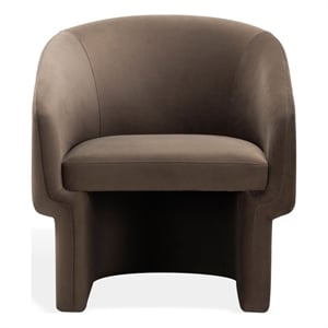 Safavieh Susie Barrel Wood Back Accent Chair in Brown