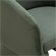 Safavieh Susie Barrel Wood Back Accent Chair in Olive