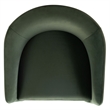 Safavieh Susie Barrel Wood Back Accent Chair in Olive