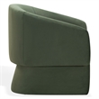 Safavieh Susie Barrel Wood Back Accent Chair in Olive