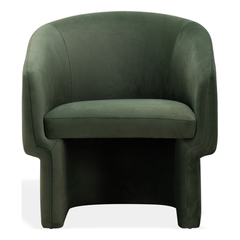 Safavieh Susie Barrel Wood Back Accent Chair in Olive