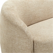 Safavieh Zhao Wood  Curved Loveseat in Light Brown