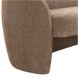 Safavieh Zhao Wood Curved Loveseat in Brown