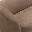 Safavieh Zhao Wood Curved Loveseat in Brown