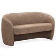 Safavieh Zhao Wood Curved Loveseat in Brown